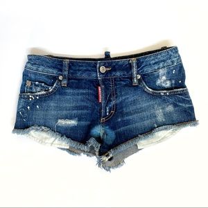 dsquared denim shorts